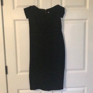 Off the shoulder black formal dress
